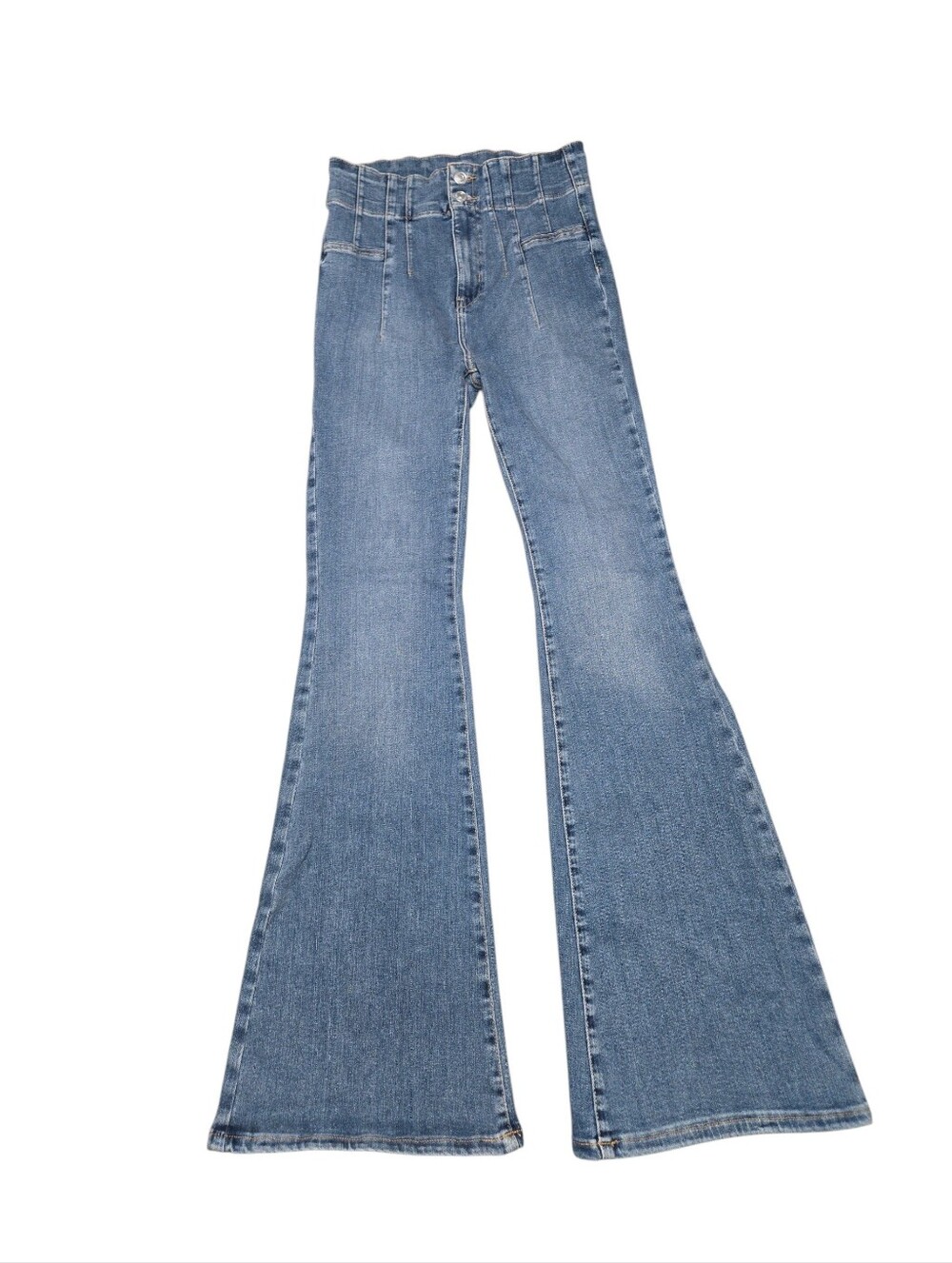 We The Free High Rise Flare‎ Denim Jeans Size 29, Boho Hippie Retro